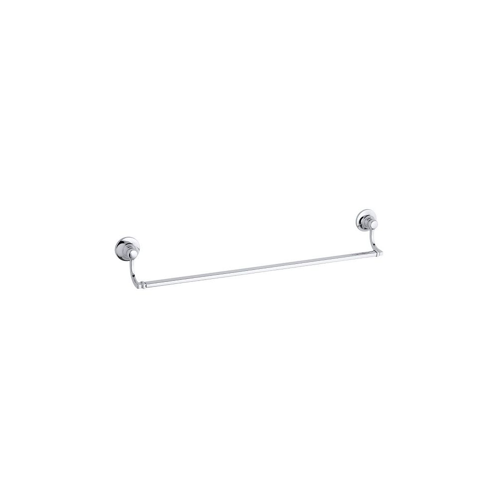 KOHLER Bancroft 24 Inch Towel Bar in Polished Chrome The Home Depot
