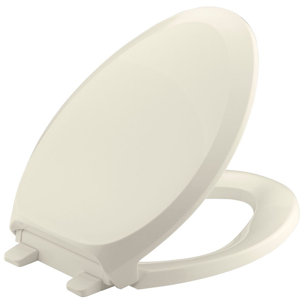 Kohler French Curve Quiet Close Elongated Toilet Seat In Almond The