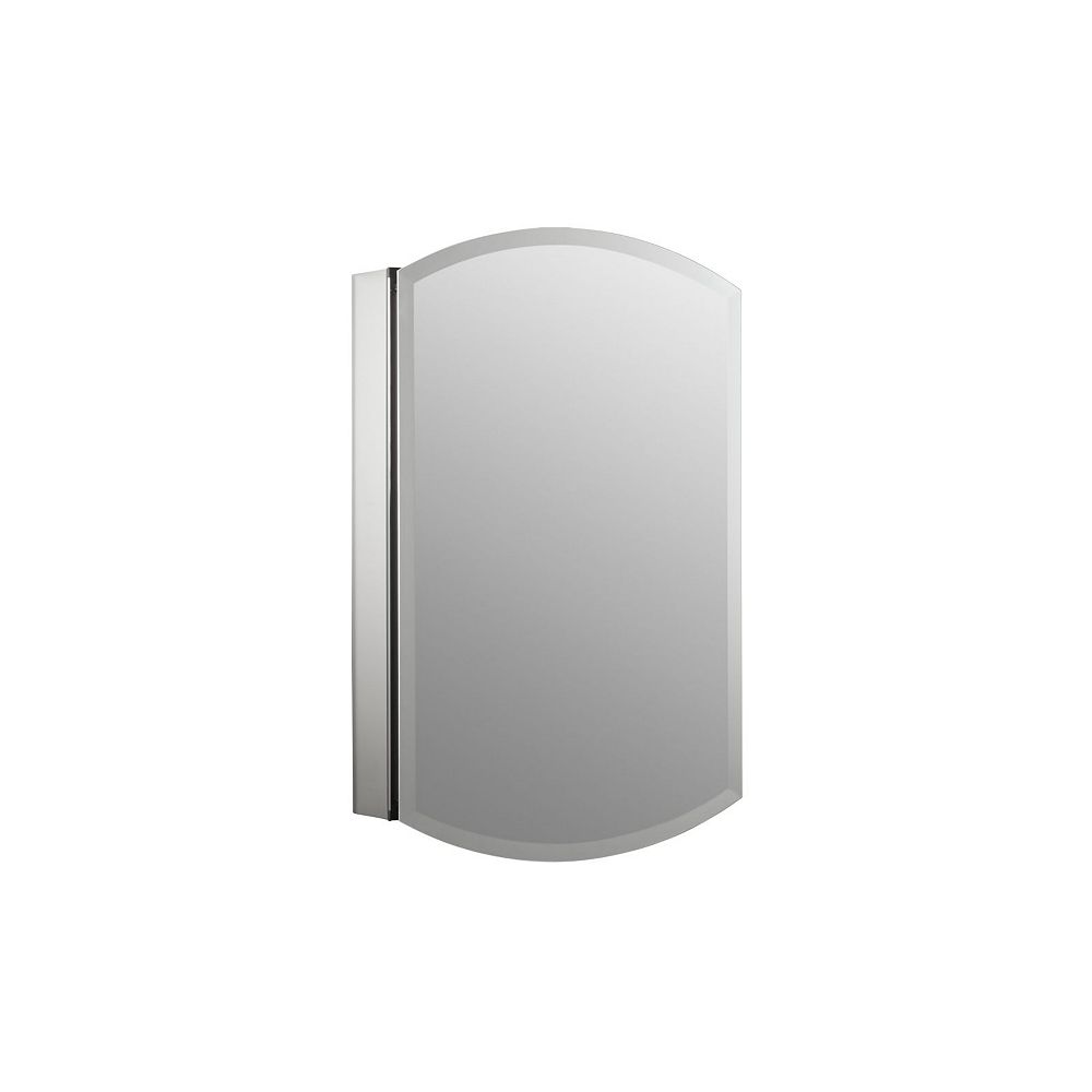 Kohler Archer 20 Inch W X 31 Inch H Single Door Mirrored Recessed Medicine Cabinet In Anod The Home Depot Canada