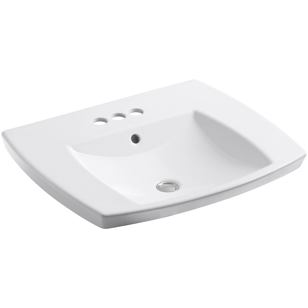 KOHLER Kelston(R) dropin bathroom sink with 4 inch centerset faucet holes The Home Depot Canada