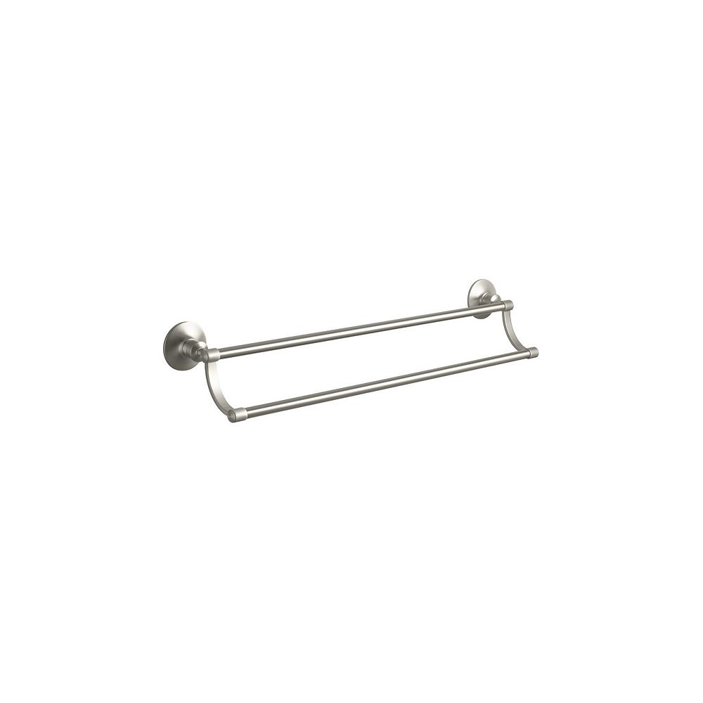 KOHLER Archer Double Towel Bar in Vibrant Brushed Nickel | The Home