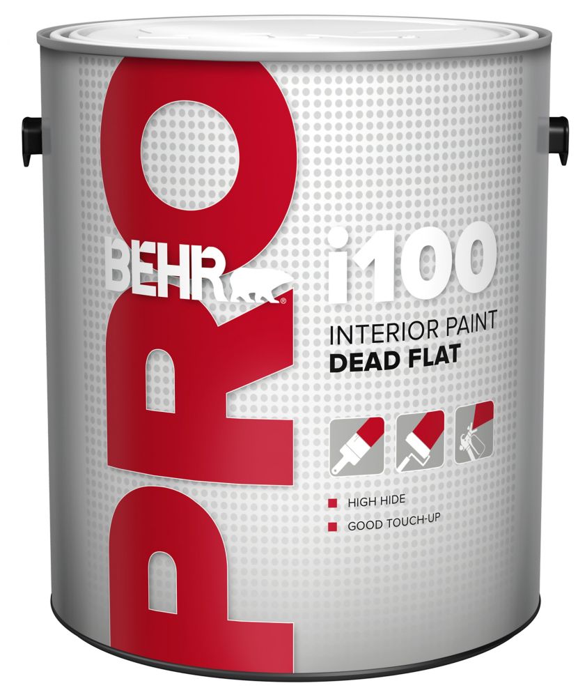 Behr Pro Série I100, Peinture Intérieure Mat Absolu - Base Blanche, 3 ...