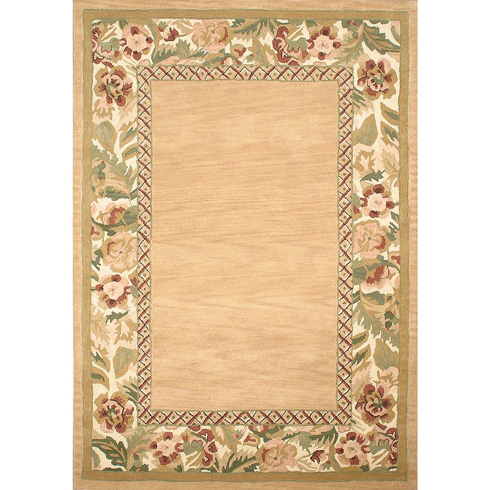 Anglo Oriental Canadian Beige Tan 5 ft. x 8 ft. Rectangular Area Rug
