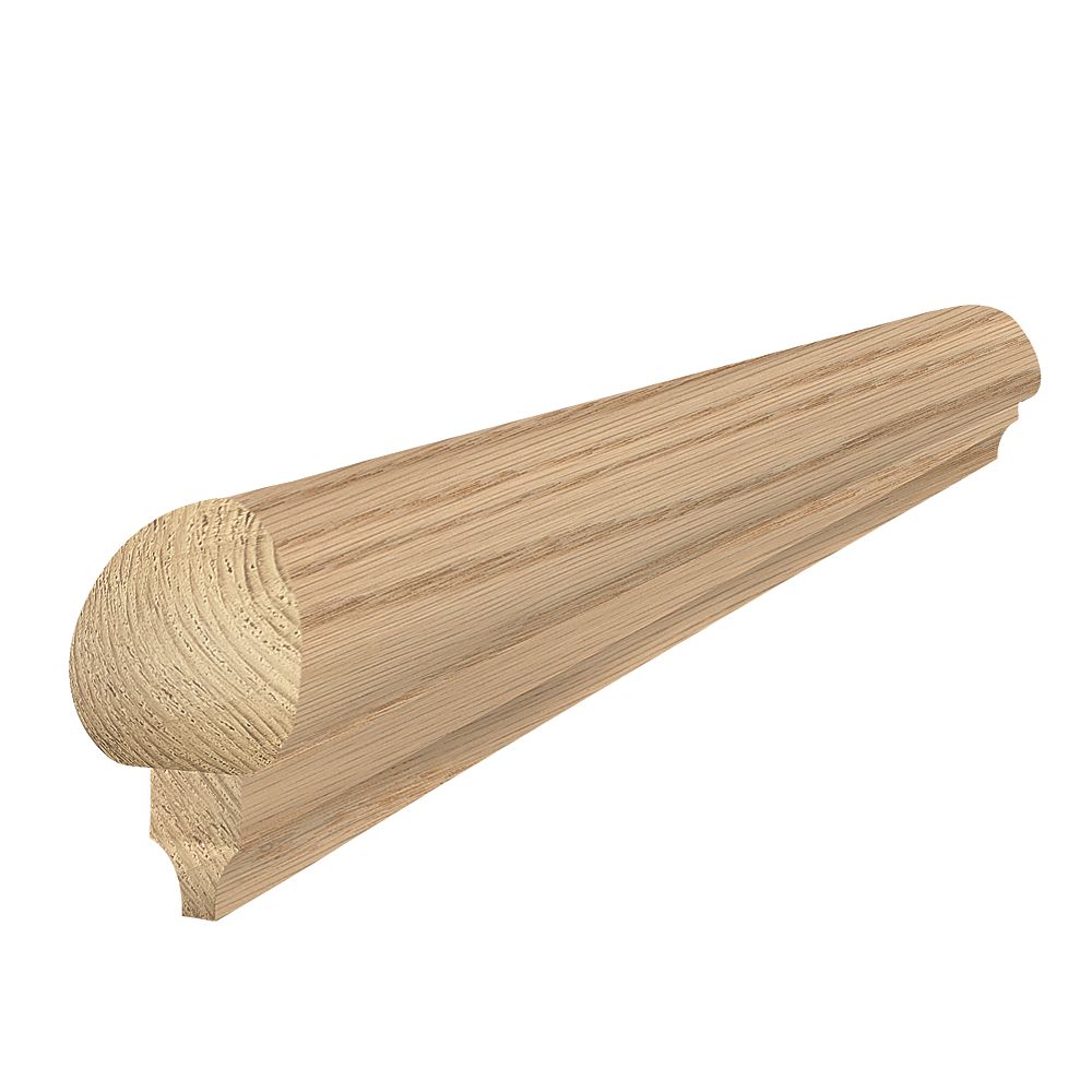 Alexandria Moulding 7/8inch x 1 7/8inch x 11 1/4inch Oak Bullnose