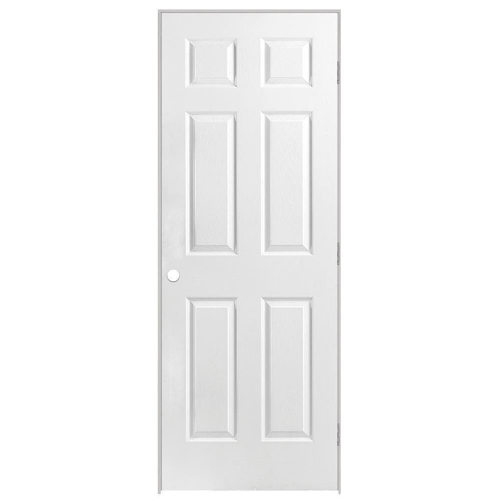 Safe 'N Sound 28-inch x 80-inch Lefthand 6-Panel SoliDoor Prehung