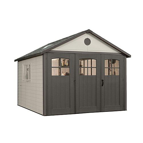 rubbermaid big max ultra 11 ft. x 7 ft. shed the home