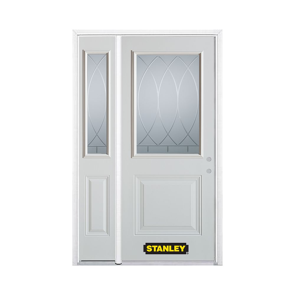 STANLEY Doors 52.75 inch x 82.375 inch Bourgogne 1/2 Lite STANLEY Doors 52.75 inch x 82.375 inch Bourgogne 1/2 Lite