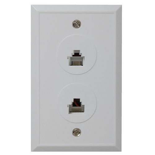 Rj45 & Rj11 Jack Wall Plate