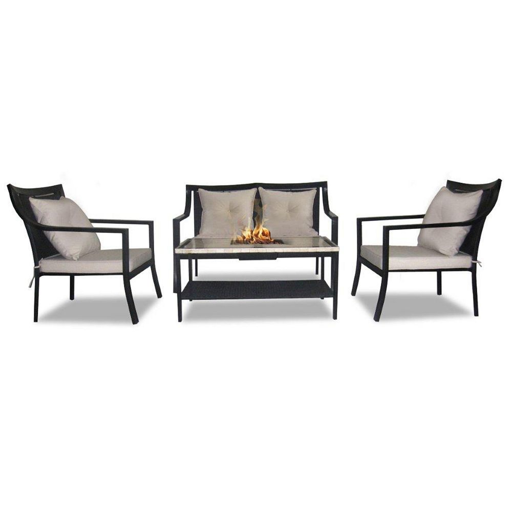 Patio Flare Chelsea Deluxe Conversation Set | The Home Depot Canada