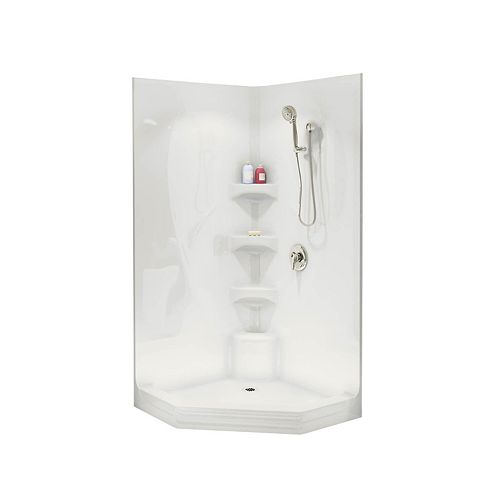 MAAX Essence 60inch x 30inch 4Piece Shower Stall with Right Seat in