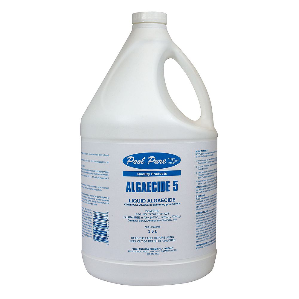 Pool Pure Algaecide 5 3.6 Litre The Home Depot Canada