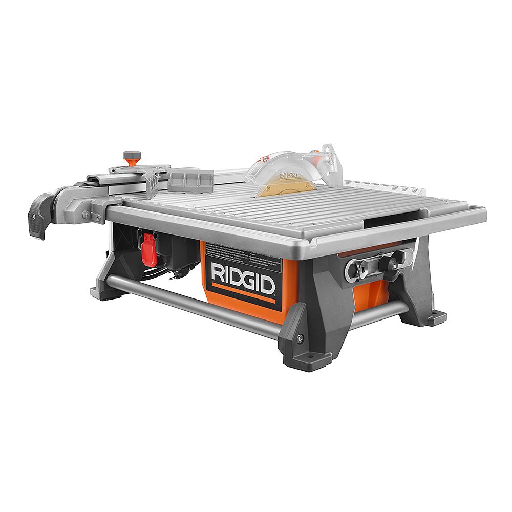 Ridgid 120v 7 Inch Table Top Wet Tile Saw The Home Depot Canada