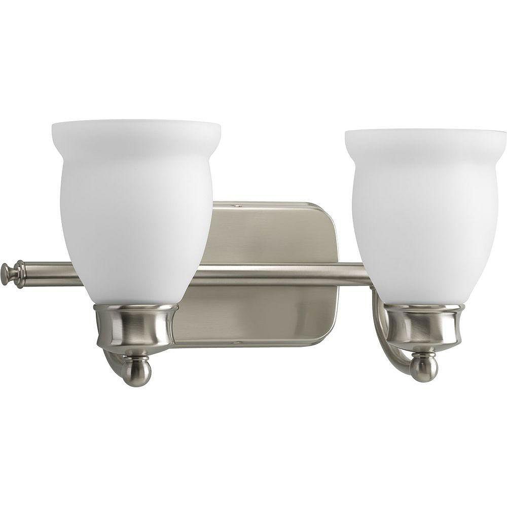 Progress Lighting Leeland Collection Brushed Nickel 2light Vanity