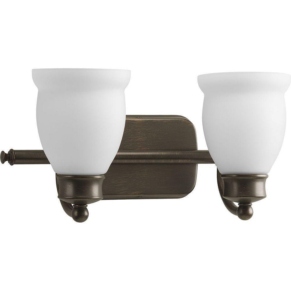 Progress Lighting Leeland Collection Bronze 2light Vanity Fixture The Home Depot Canada