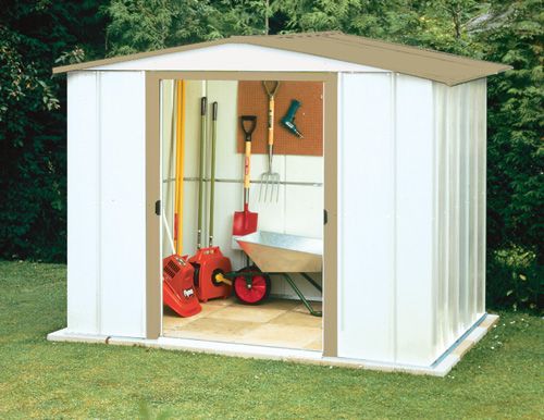 spacemaker low-gable metal shed 8 ft. x 6 ft. the home