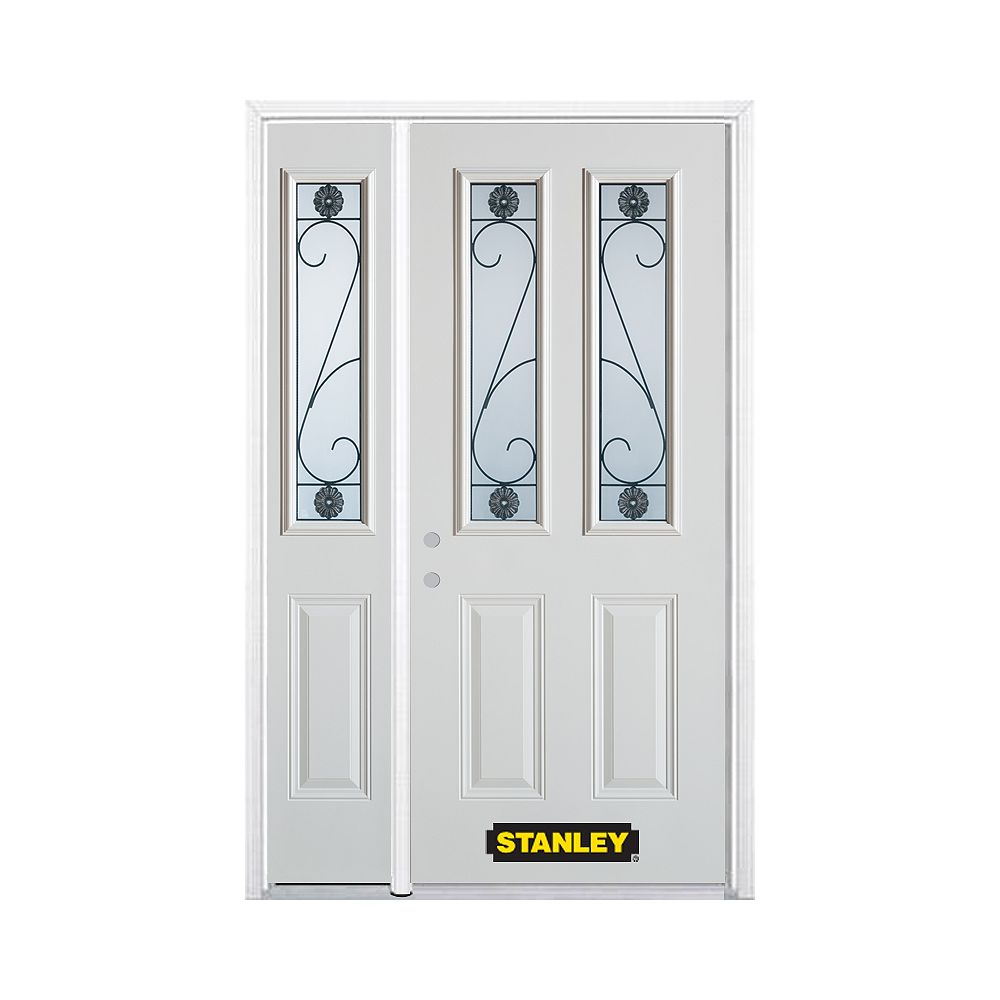 STANLEY Doors 48.25 inch x 82.375 inch Blacksmith 2Lite 2 STANLEY Doors 48.25 inch x 82.375 inch Blacksmith 2Lite 2