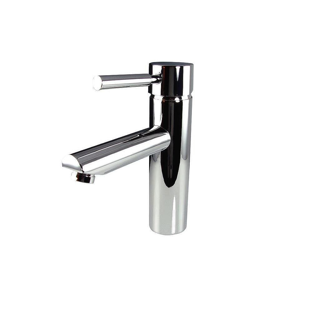Fresca Tartaro Single Hole 1 Handle Low Arc Bathroom Faucet In Chrome With Lever Handle The Home Depot Canada