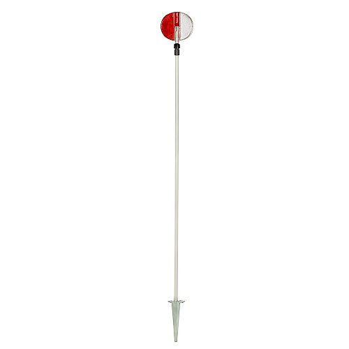 Driveway Marker Red/White Telescopic 72"