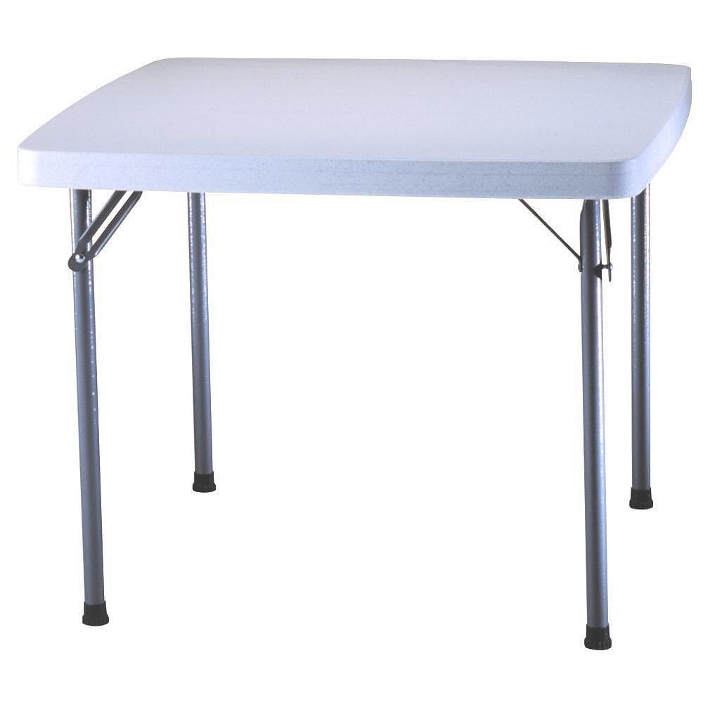 Lifetime 37 Inch Square Card Table In White The Home Depot Canada