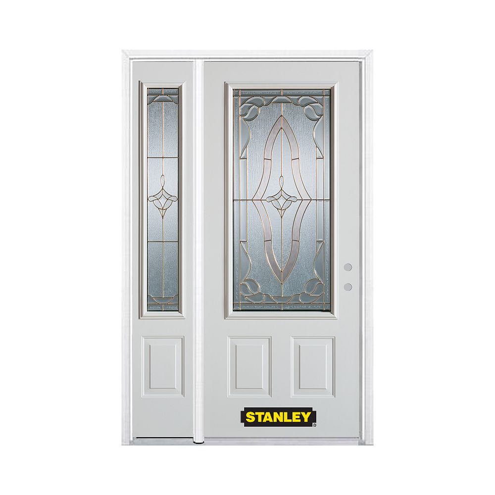 STANLEY Doors 52.75 inch x 82.375 inch Florence Brass 3/4 STANLEY Doors 52.75 inch x 82.375 inch Florence Brass 3/4