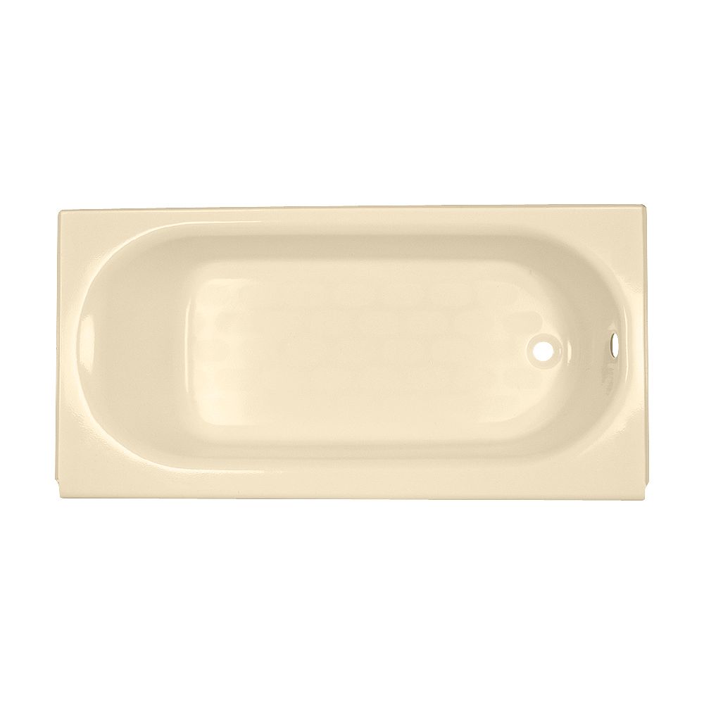 American Standard Princeton 60inch W Right Hand Drain Rectangular Alcove Bathtub in Bone The