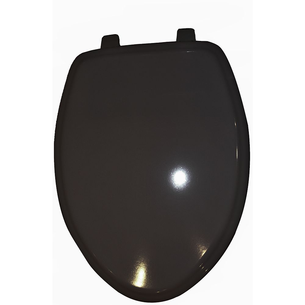 American Standard Town Square Elongated Closed Front Toilet Seat in Black The Home Depot Canada