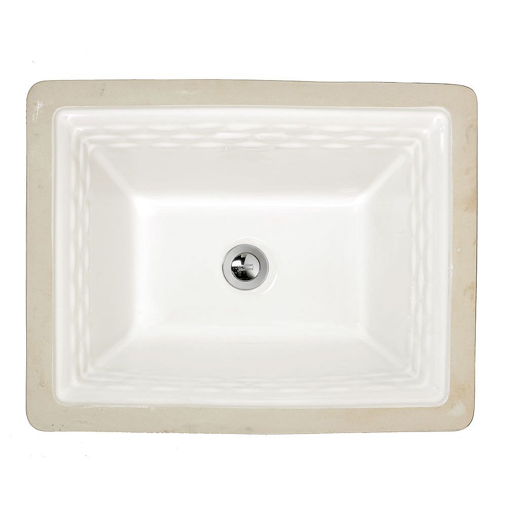 American Standard Portsmouth Rectangular Undermount Bathroom Sink In White The Home Depot Canada