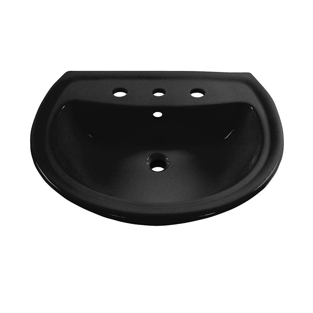 American Standard Cadet SemiCircle Bathroom Pedestal Sink Basin in