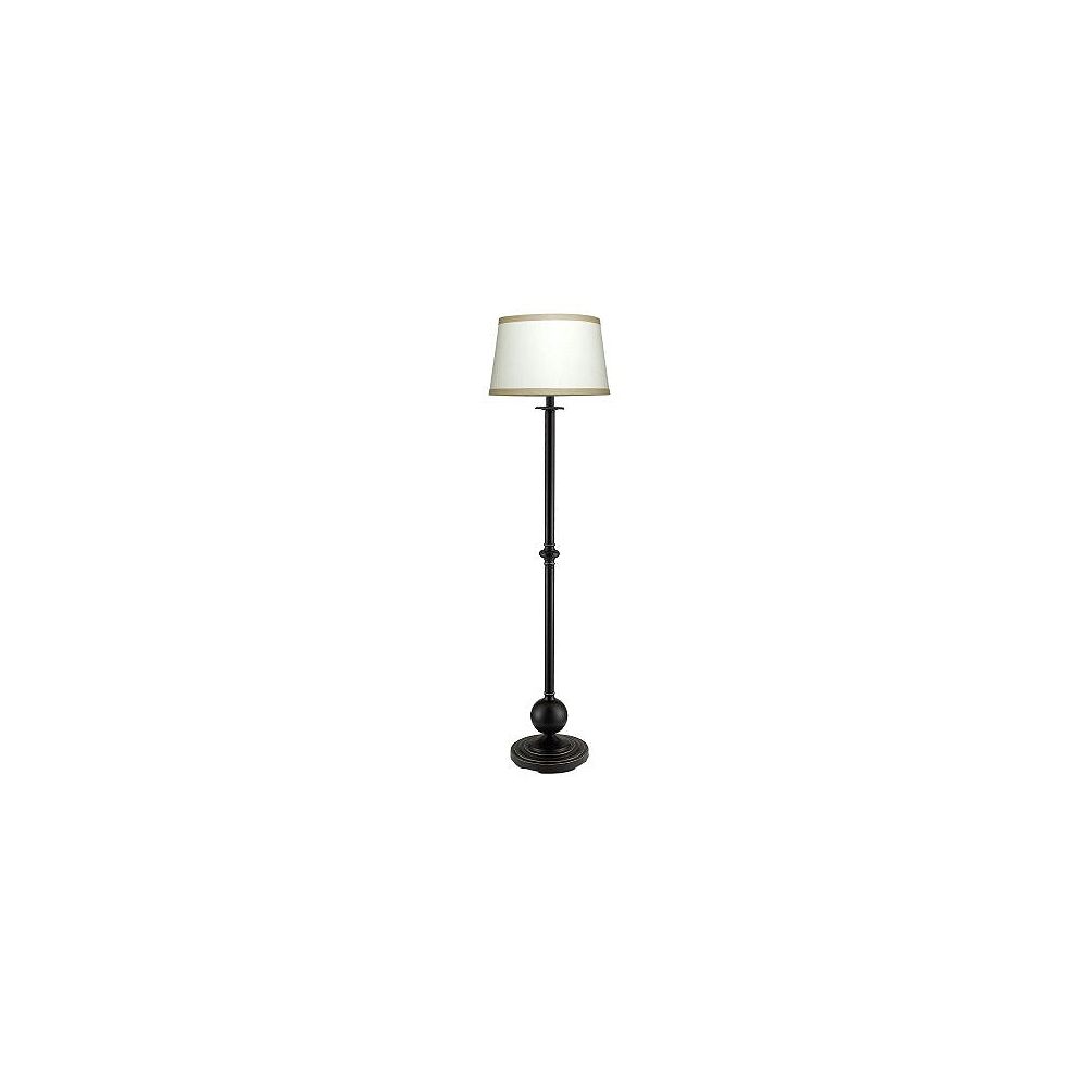 GENLite Urban Restoration Bronze Floor Lamp With A Sandlewood Color