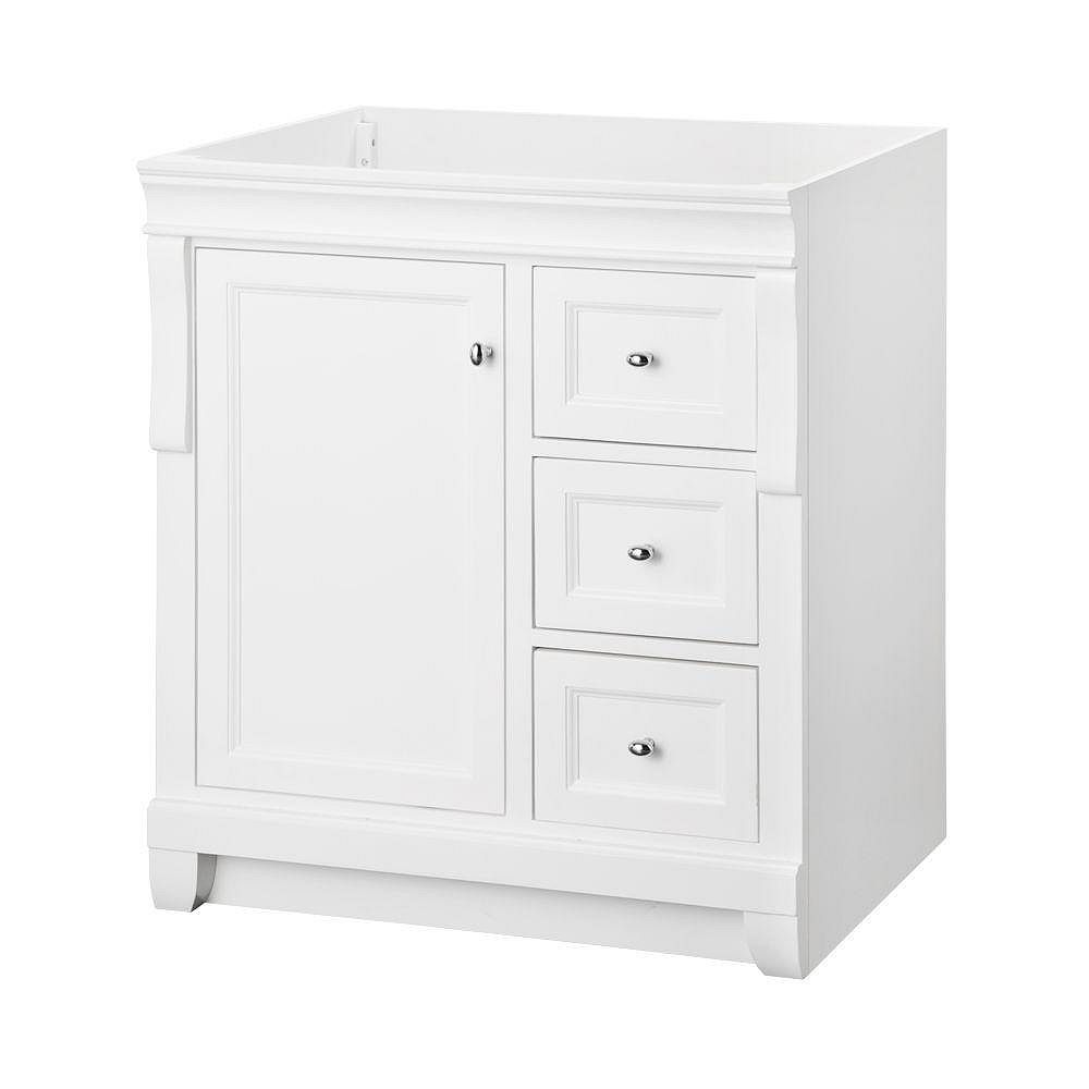 Home Decorators Collection Naples 30 Inch W X 2175 Inch D Bath Vanity Cabinet In White The Home Depot Canada