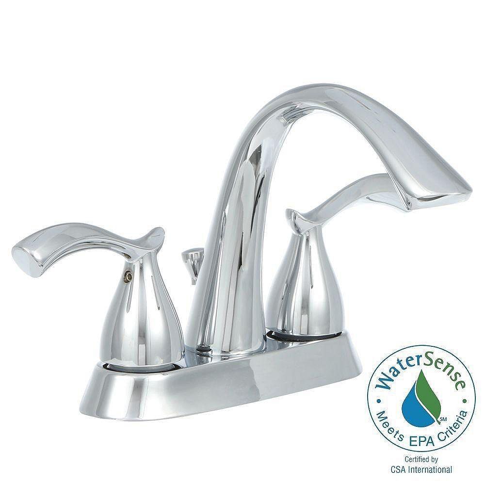 Glacier Bay Edgewood 4inch Centerset 2Handle HighArc Bathroom Faucet