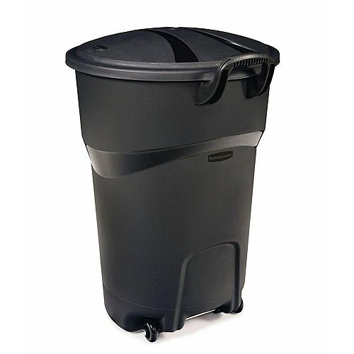 Black Garbage Cans Bins, Outdoor Garbage Cans Home Depot Canada