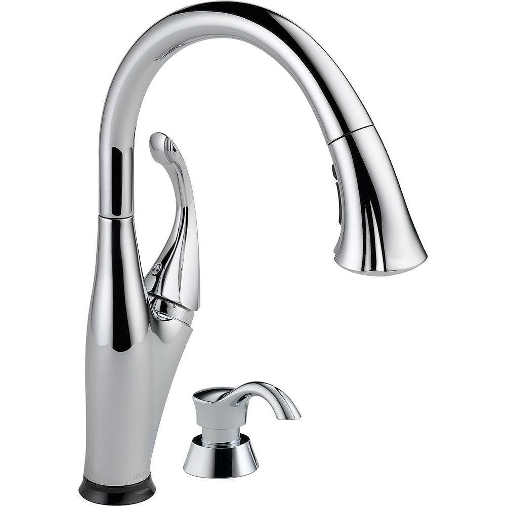 Delta Addison Single Handle Pull-Down Kitchen Faucet Featuring Touch2O