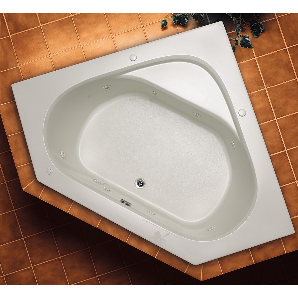 Mirolin Soho 1 Acrylic Corner Dropin Whirlpool Bathtub The Home Depot Canada