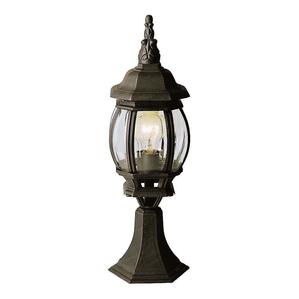 Bel Air Lighting Gilded Black Pier Mount Post Light The Home Depot Canada