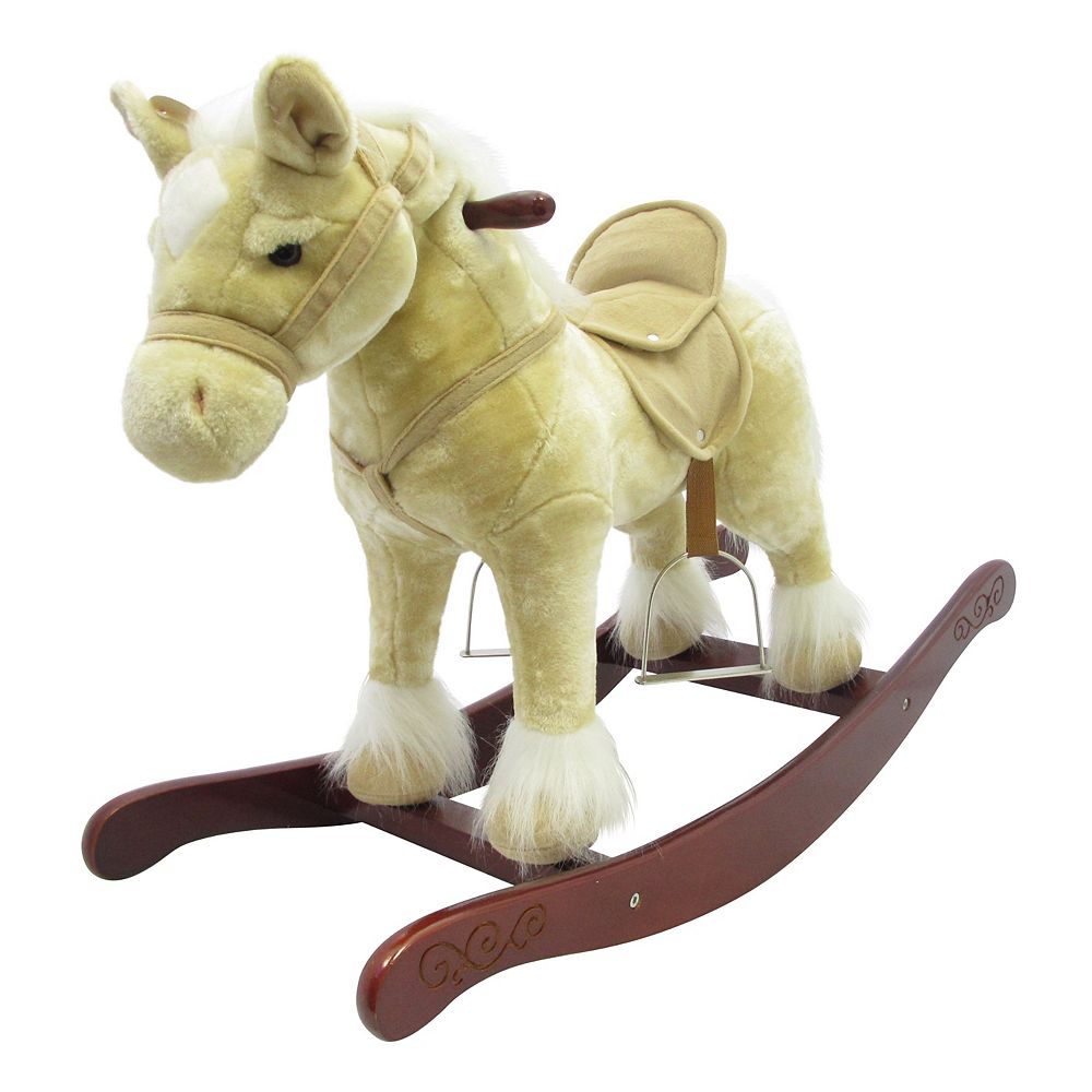 Home Accents Cheval A Bascule Anime De 29 Po Avec Bruits Du Galop Et Du Hennissement Tan Home Depot Canada