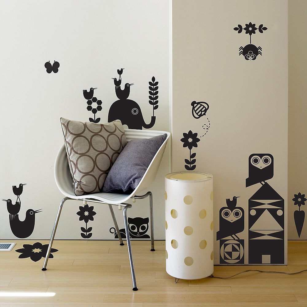 Blik Animal Friendlies Wall Decal The Home Depot Canada