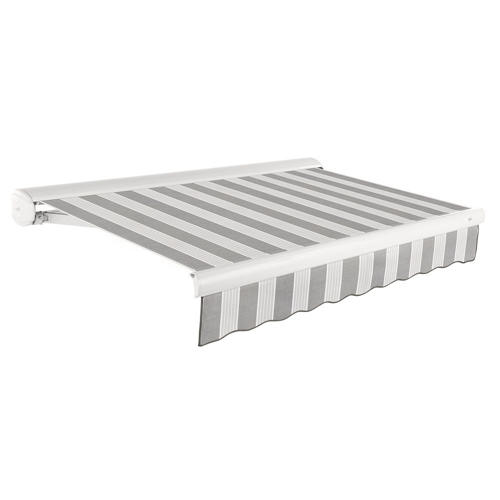 BeautyMark 10 Ft. VICTORIA Manual Retractable Luxury Cassette Awning