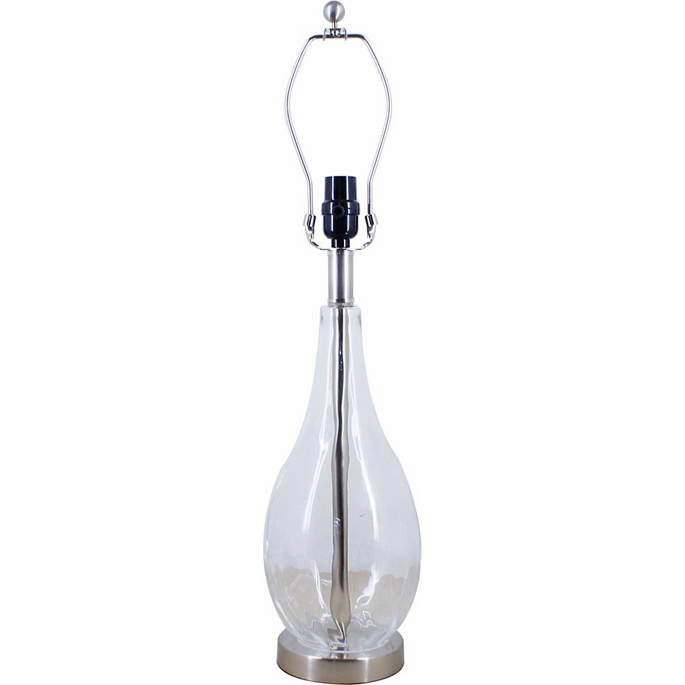 Hampton Bay Teardrop Glass Table Lamp The Home Depot Canada