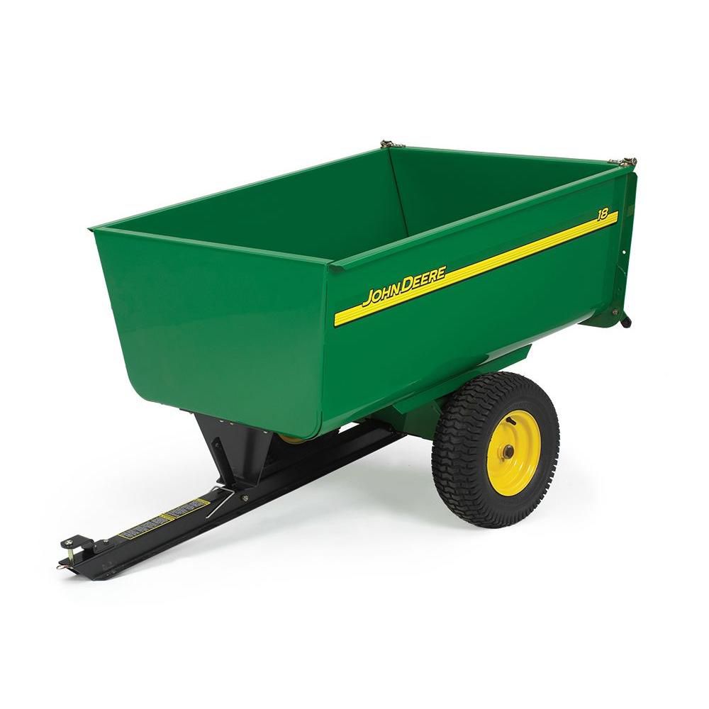 John Deere 1 650 Lb 18 Cu Ft Tow Behind Steel Utility Cart The   P 1000718901 