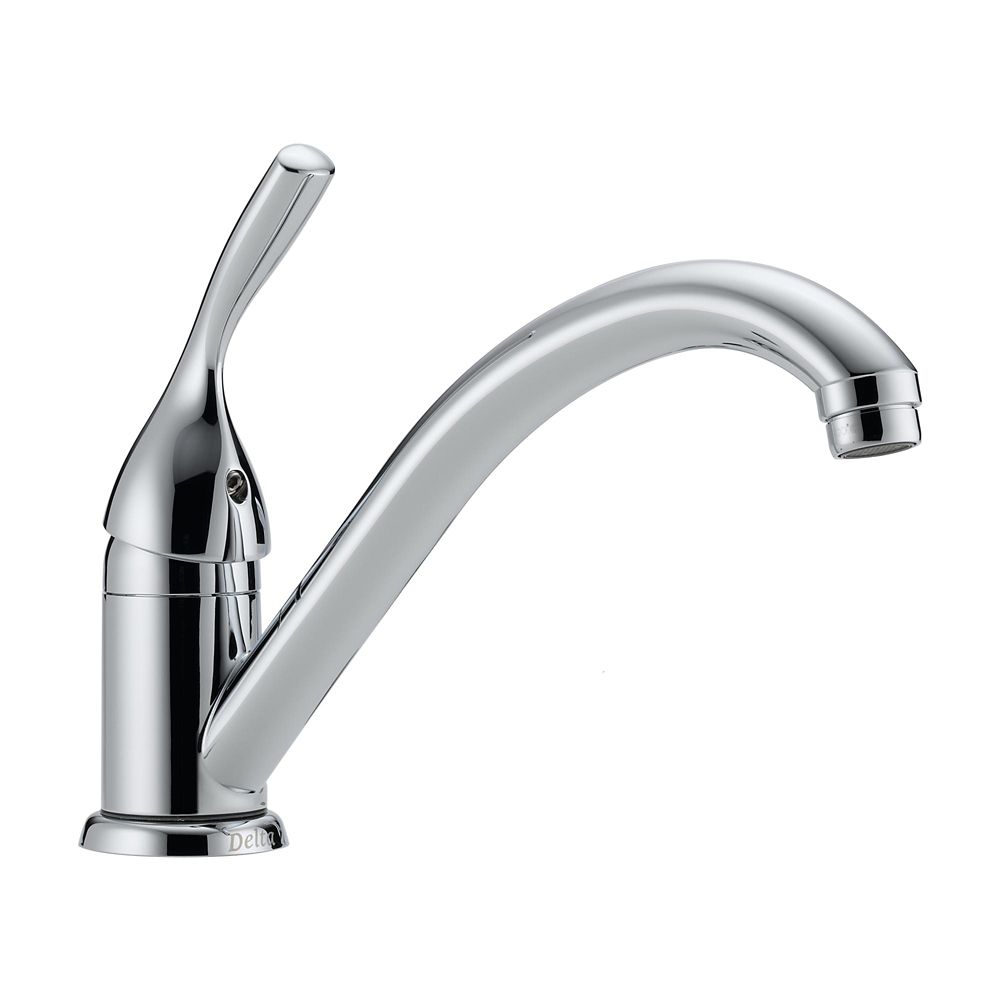 delta single handle kitchen faucet        
        <figure class=