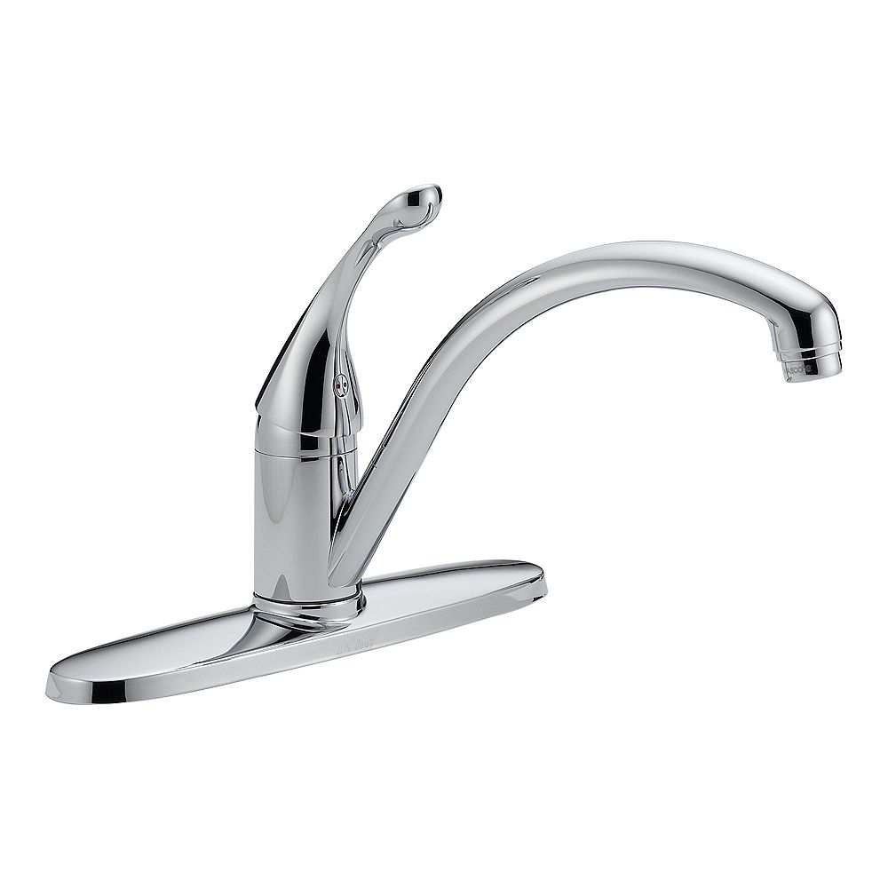 Delta Collins Single Handle Kitchen Faucet In Chrome The Home Depot Canada