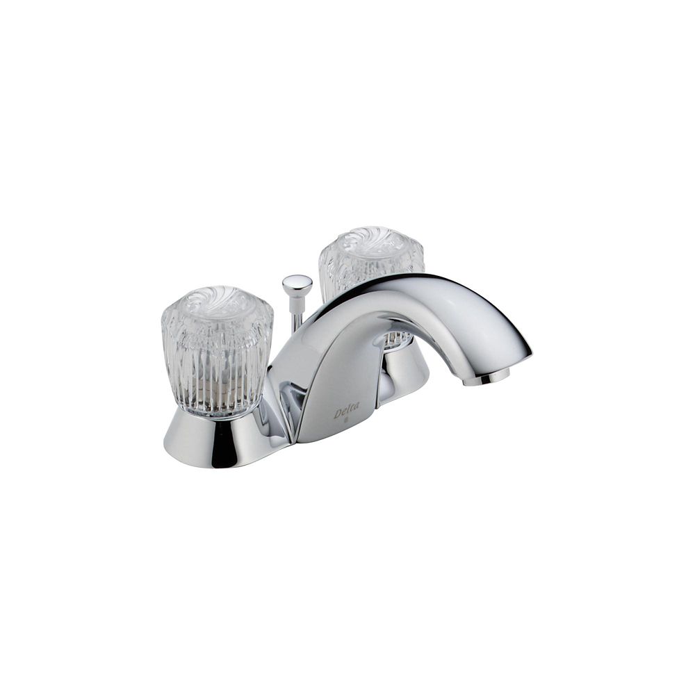 Delta Innovations 4 Inch 2 Handle Centreset Bathroom Faucet In Chrome   P 1000719170 