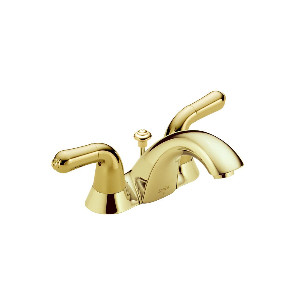 Delta Innovations 2 Handle Bathroom Faucet In Polished Brass Finish   P 1000719171 