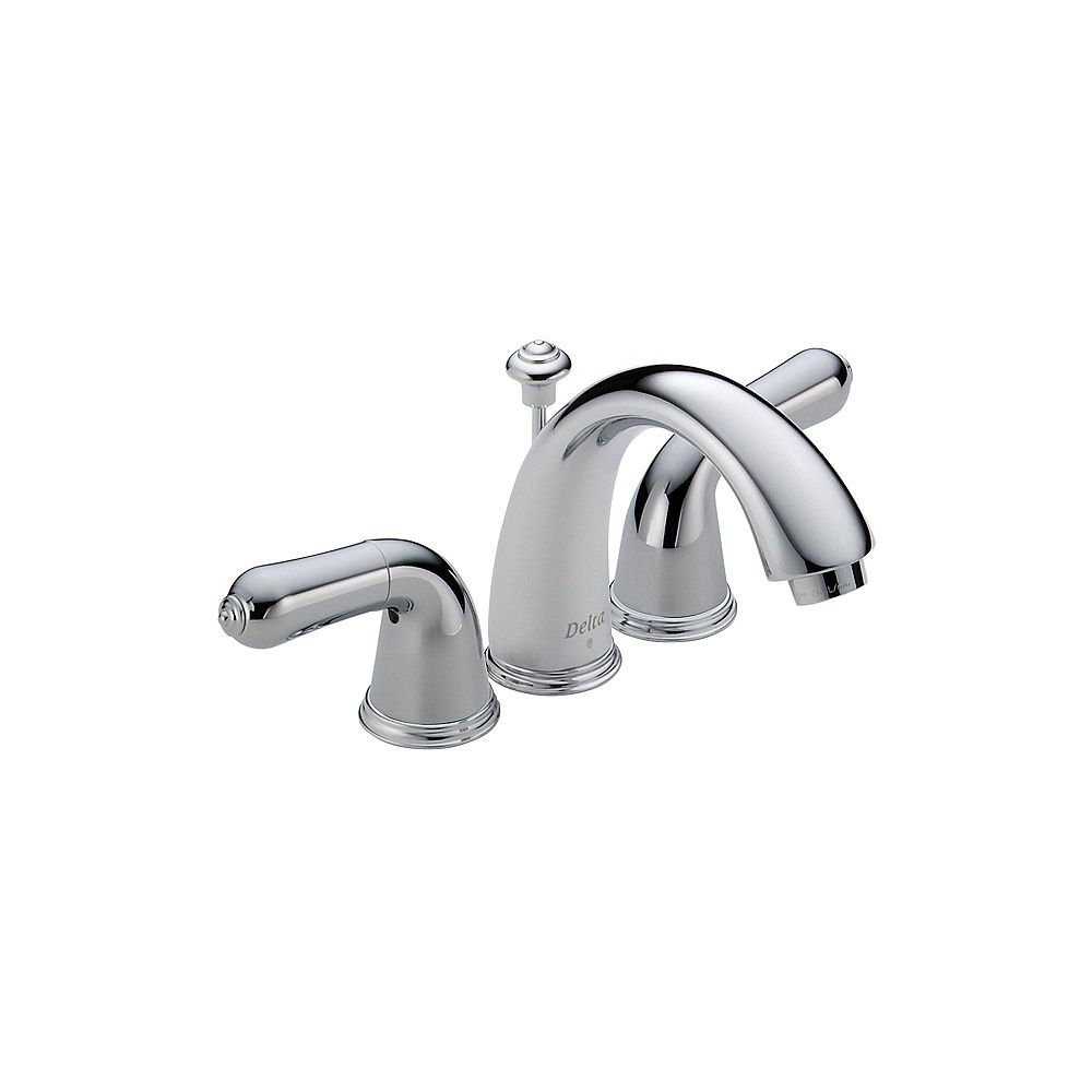 Delta Innovations 4 Inch 2 Handle Mid Arc Bathroom Faucet In Chrome Finish The Home Depot Canada
