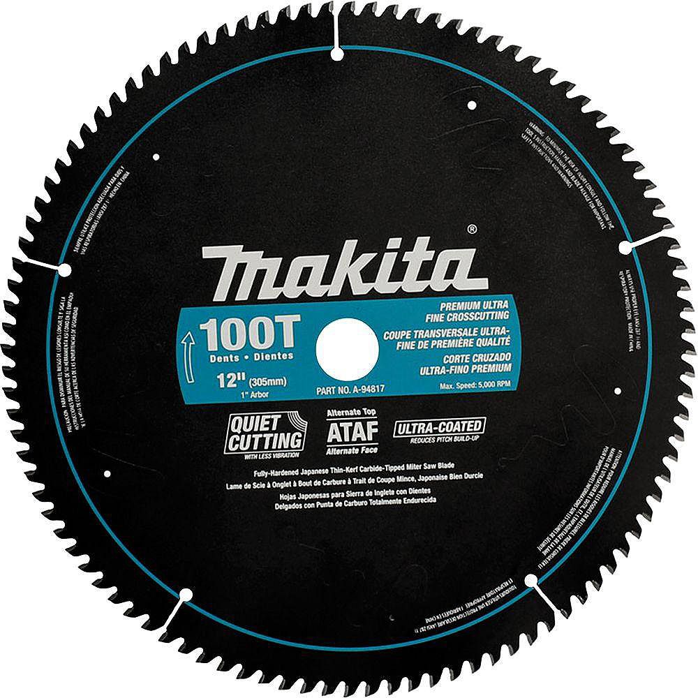 Makita Lame Carbure De Scie A Onglets 12 Po 100 Dents Ataf Home Depot Canada