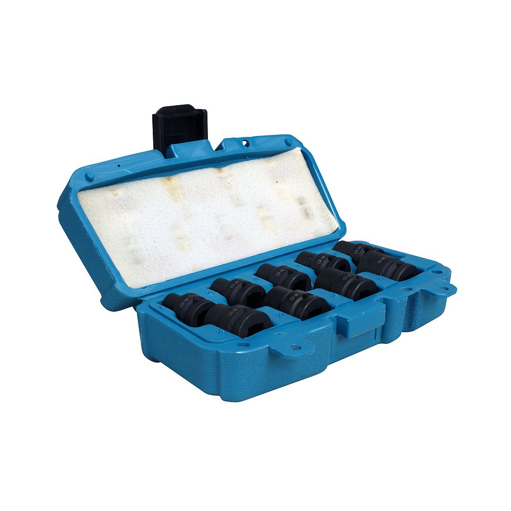 MAKITA 9Piece 1/2"" Impact Socket Set (Metric) The Home Depot Canada