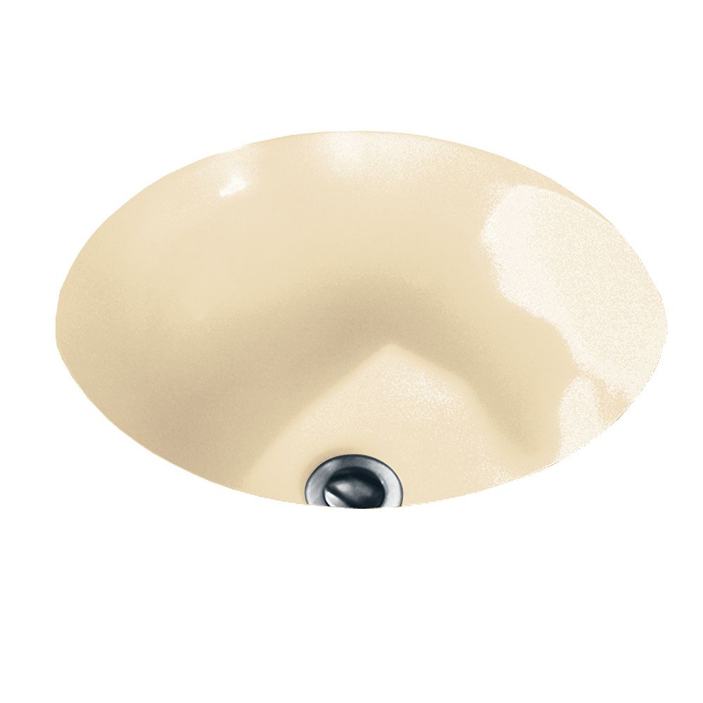 American Standard Orbit Oval Undermount Bathroom Sink In Bone The Home Depot Canada