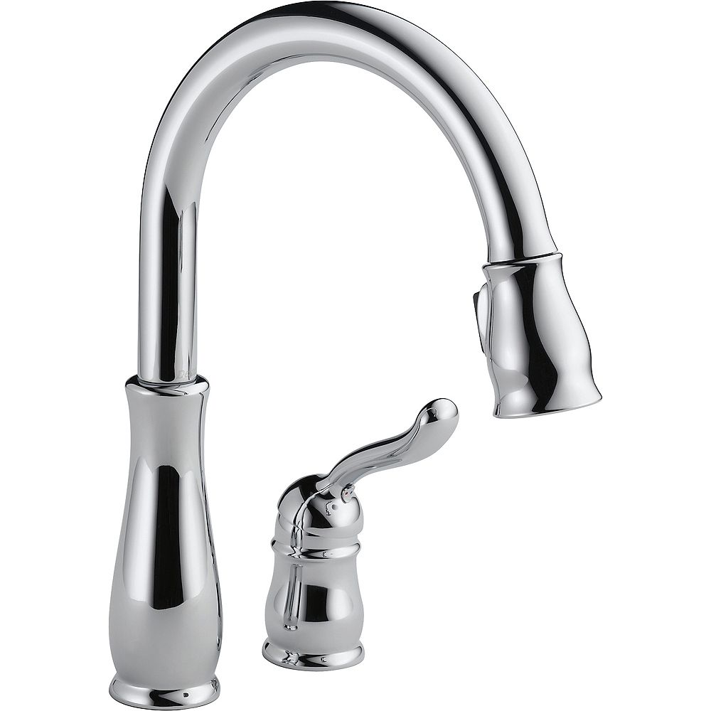 Delta Leland Single Handle Pull Down Kitchen Faucet Chrome The Home Depot Canada
