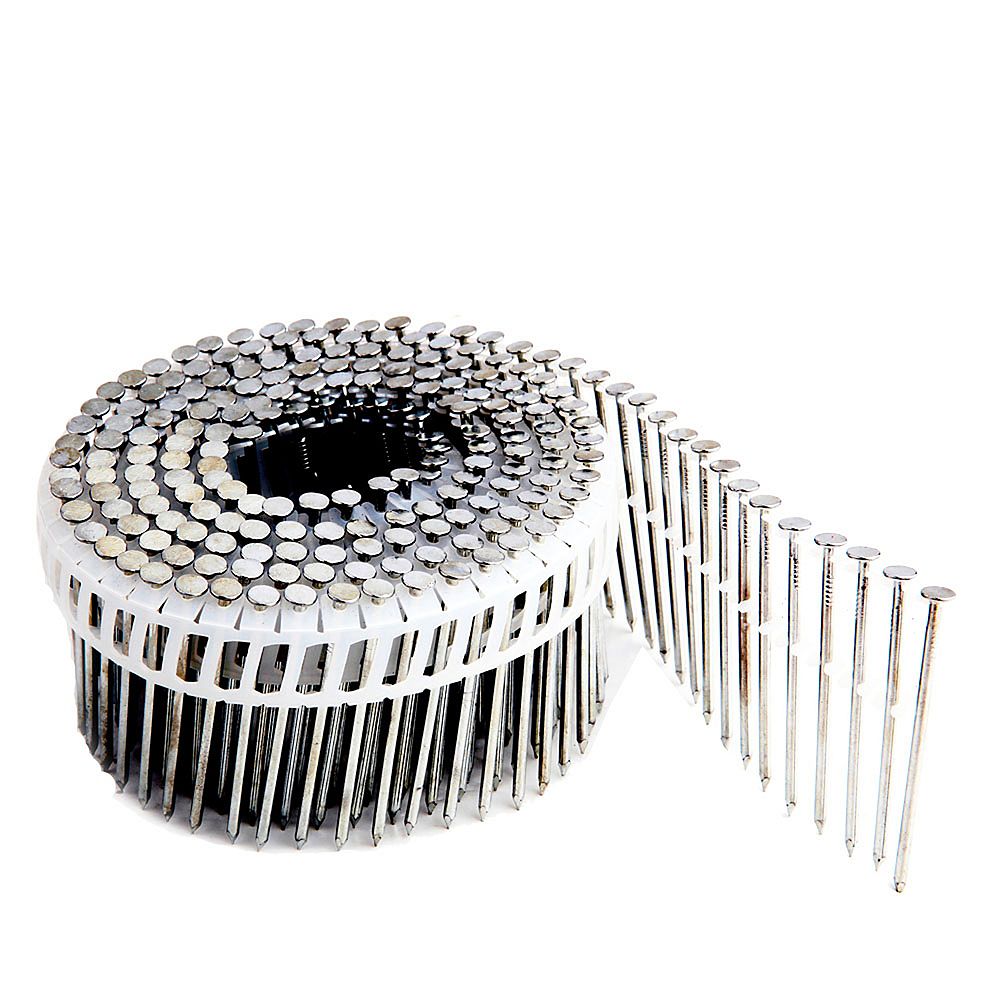 Freeman .92 Inch 2 1/4 Inch Coil Siding Nail Plastic Collated Smooth